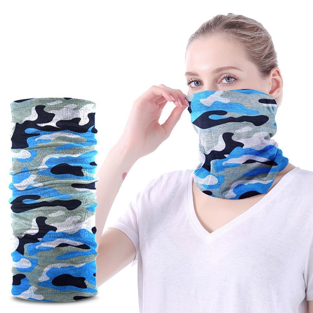 Shield Mask Windproof Headband UV Protection Printing Cycling Scarfs  Men Women