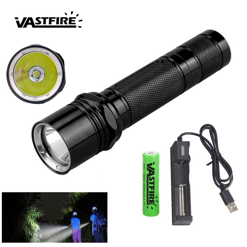 Super Flashlights Torch Powerful Tactical Flashlight USB Rechargeable Flash Light Night Scout Lights Outdoor LED Hunting Lantern