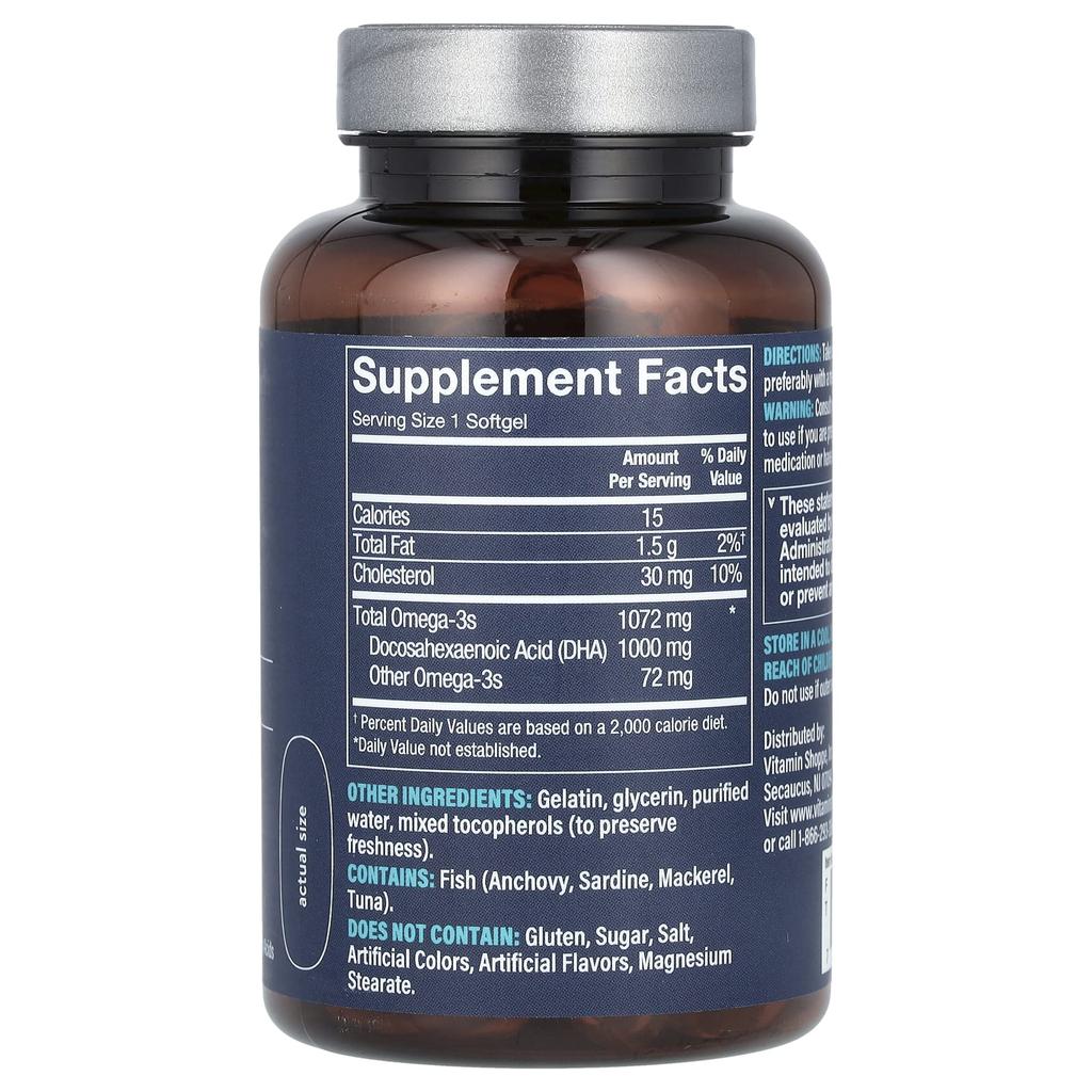 Dha, 1,000Mg, 60 Softgels