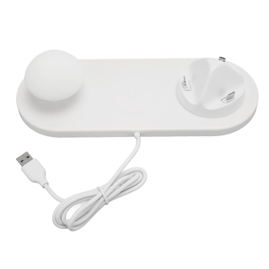 Wireless Charger Station 3 in 1 Fast Charging for Mobile Phone Multi Devices with Mushroom Night