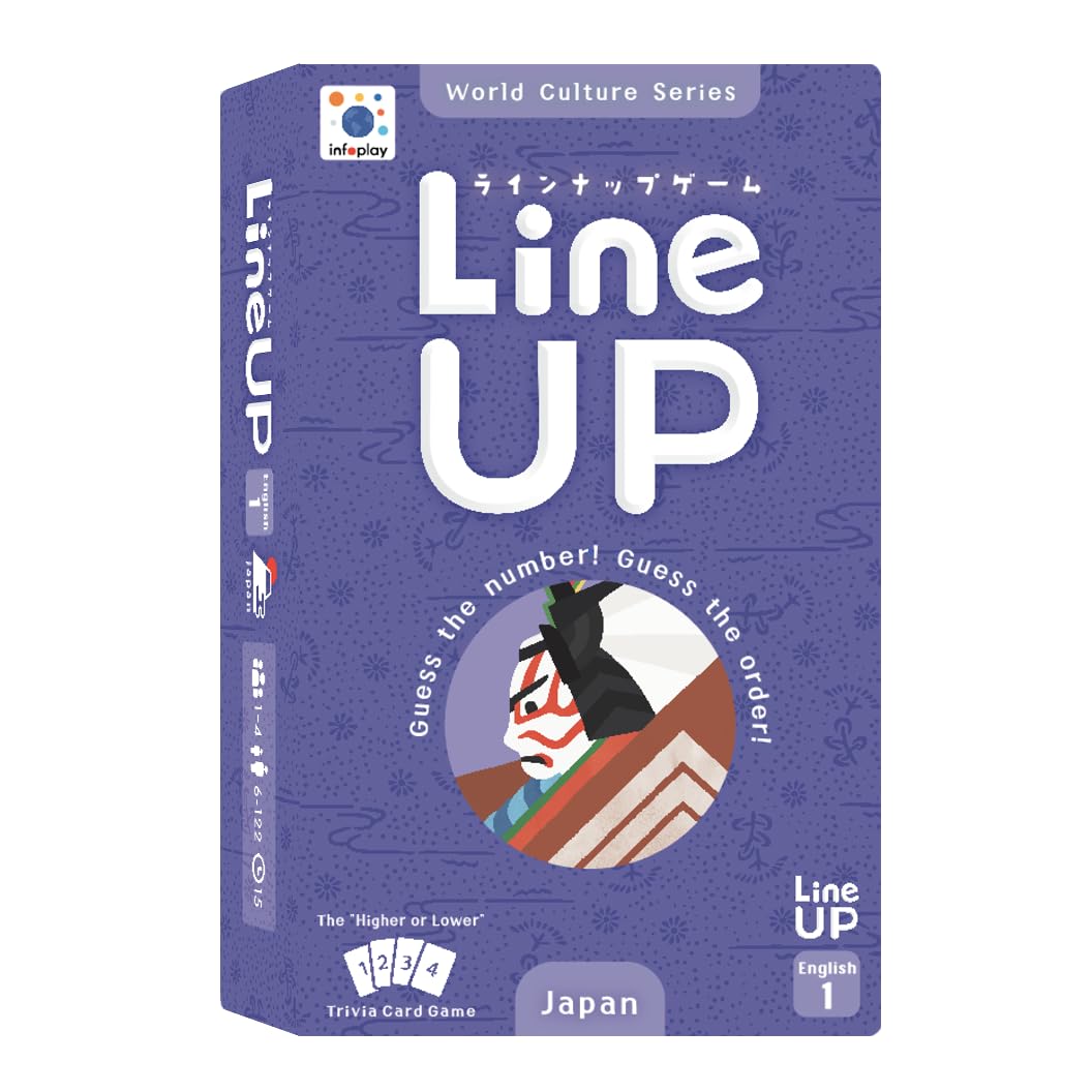 

infoPlay Карточная игра LineUP Серия Наследие Энциклопедия или Справочник, превращенный в серию викторин «Больше-Меньше» [Версия на английском языке] [Культурный #1