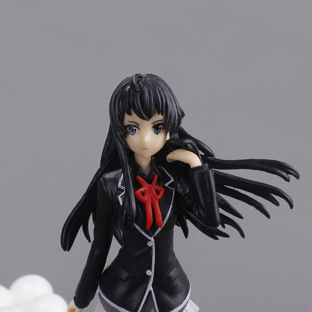 18CM Anime Yahari Ore No Seishun Love Comedy Wa Machigatteiru Kan Figure Yukinoshita Yukino Figure School Clothes Ver Model Toy