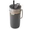 Wahei Freiz Strap Straw Bottle, 520ml, Charcoal, RH-1759