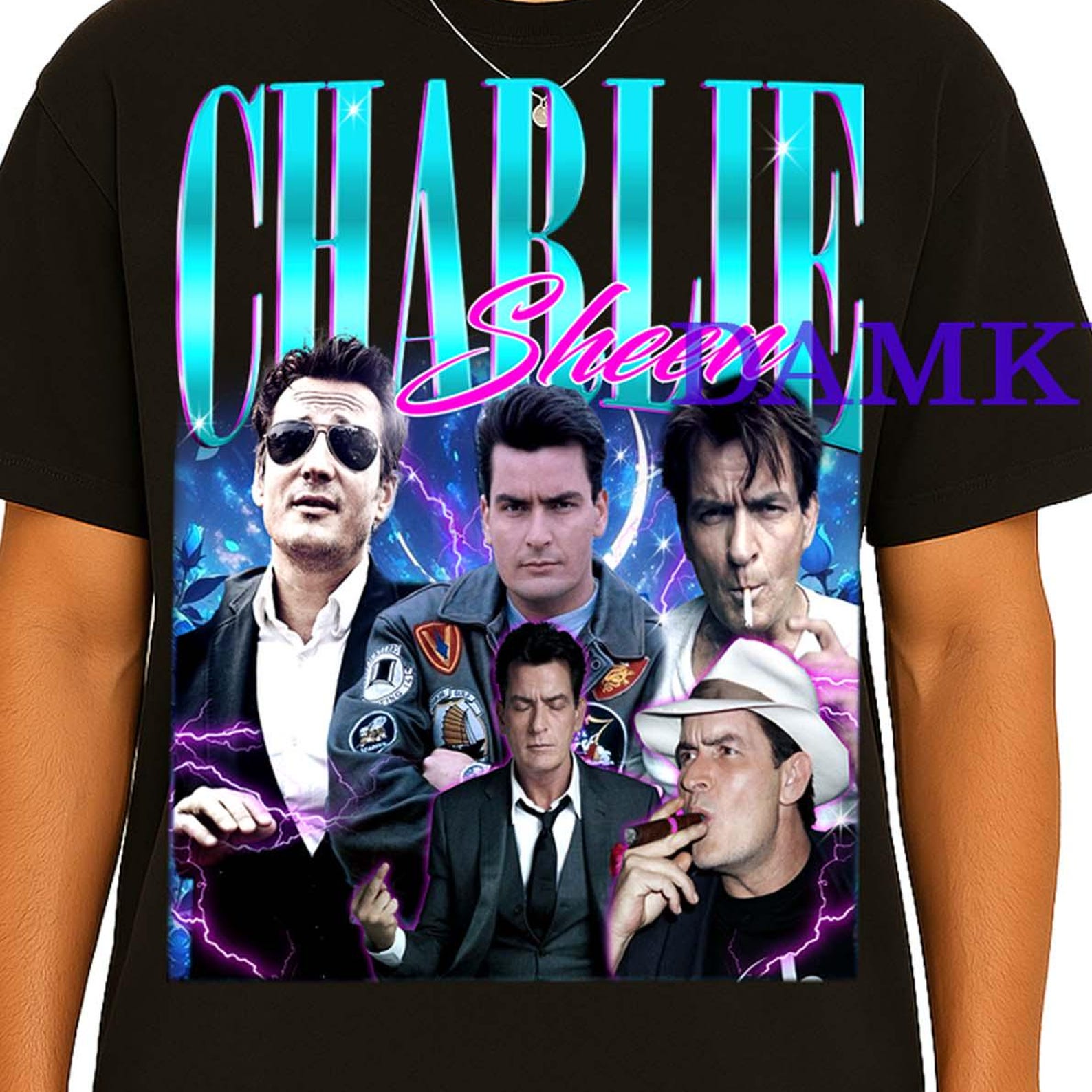 Charlie Sheen Shirt, Charlie Sheen Actor Tees, Charlie Harper Homage Tshirt, Charlie Sheen Fan Retro T-shirt, Charlie Harper Merch Gift 2XL