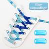 1Pair Glitter Shoelace Rainbow Elastic Laces Sneakers No Tie Shoelace Innovation Flat Shoe Laces Without Ties for Kid and Adult