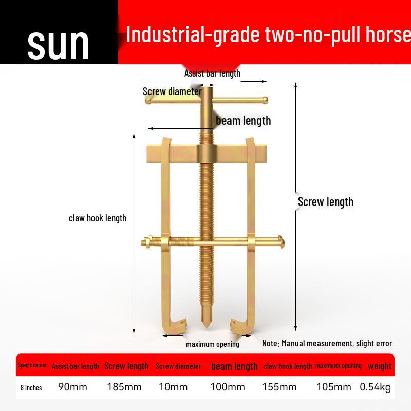 Multifunctional Two-Jaw Bearing Puller and Remover Tool