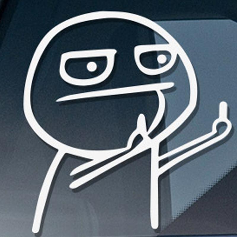 2PCS Funny Middle Finger Reflective Sticker Universal Car Sticker Reflective Vinyl Bicycle Decal Styling Decor Car stickers