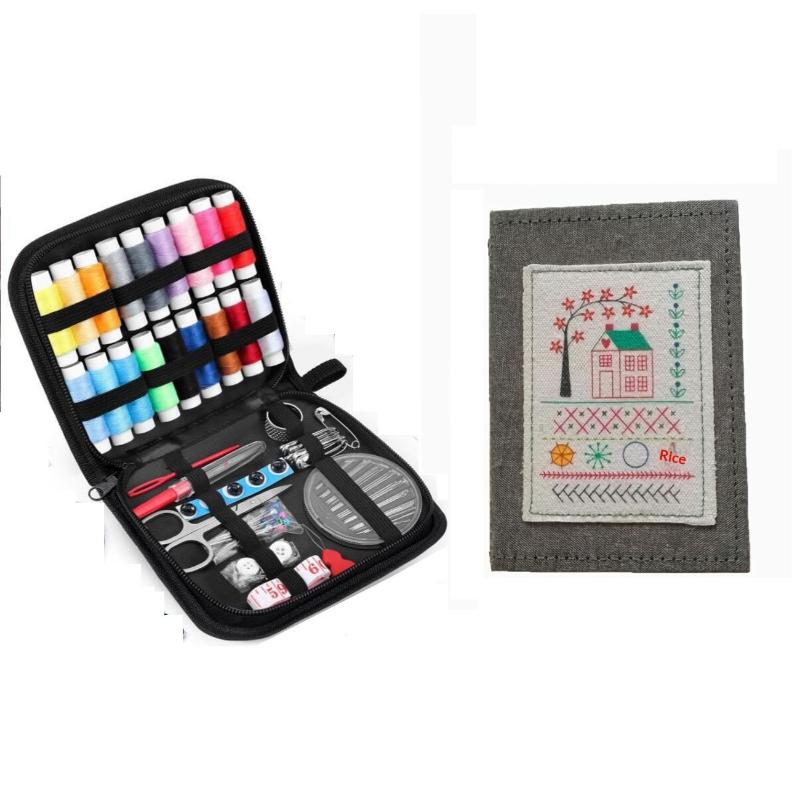 Upgraded Embroidery Stitch Book Kit, Various Patterns With Tools & Tutorials, 86 Pcs Beginner Embroidery Kit Portable All-In-One B
