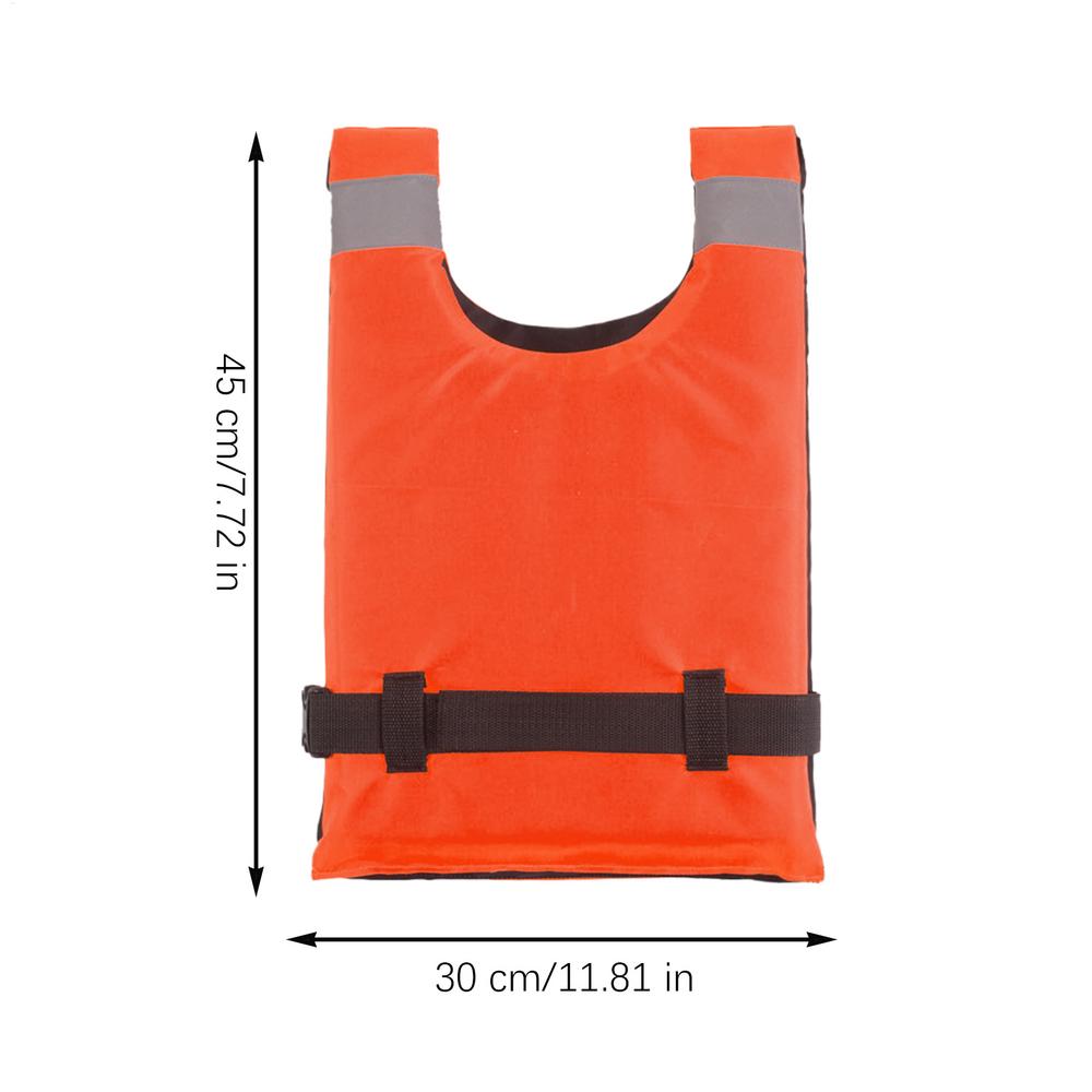 

Life Jackets With Reflective Stripes Adjustable Buoyancy Vest High Visibility Water Sports Aids Swim Training Survival Floats оранжевый