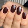 Wine Reds Press On Nail Square Fake Nail Glossy Stick On Nail Full Cover False Nails Acrylic Stick On Nails for Womens
