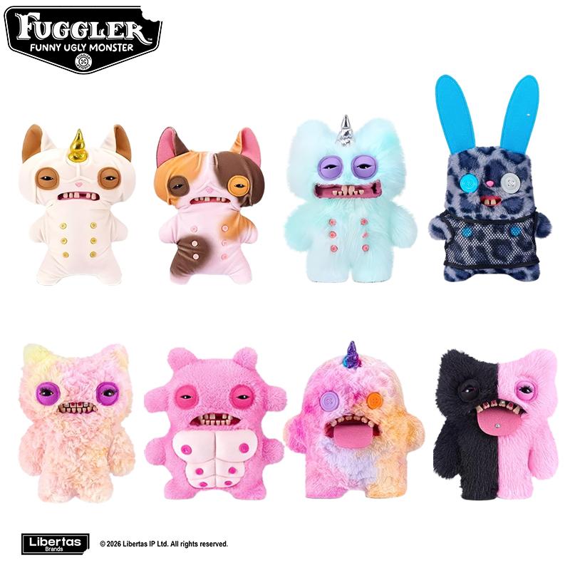Original Fuggler Baddies Fluffy Buddies Fugglers Nipple Fuggs Soft Plush Toys Plushies Playful Ugly Monsters Fugglercorns Peluche 22Cm