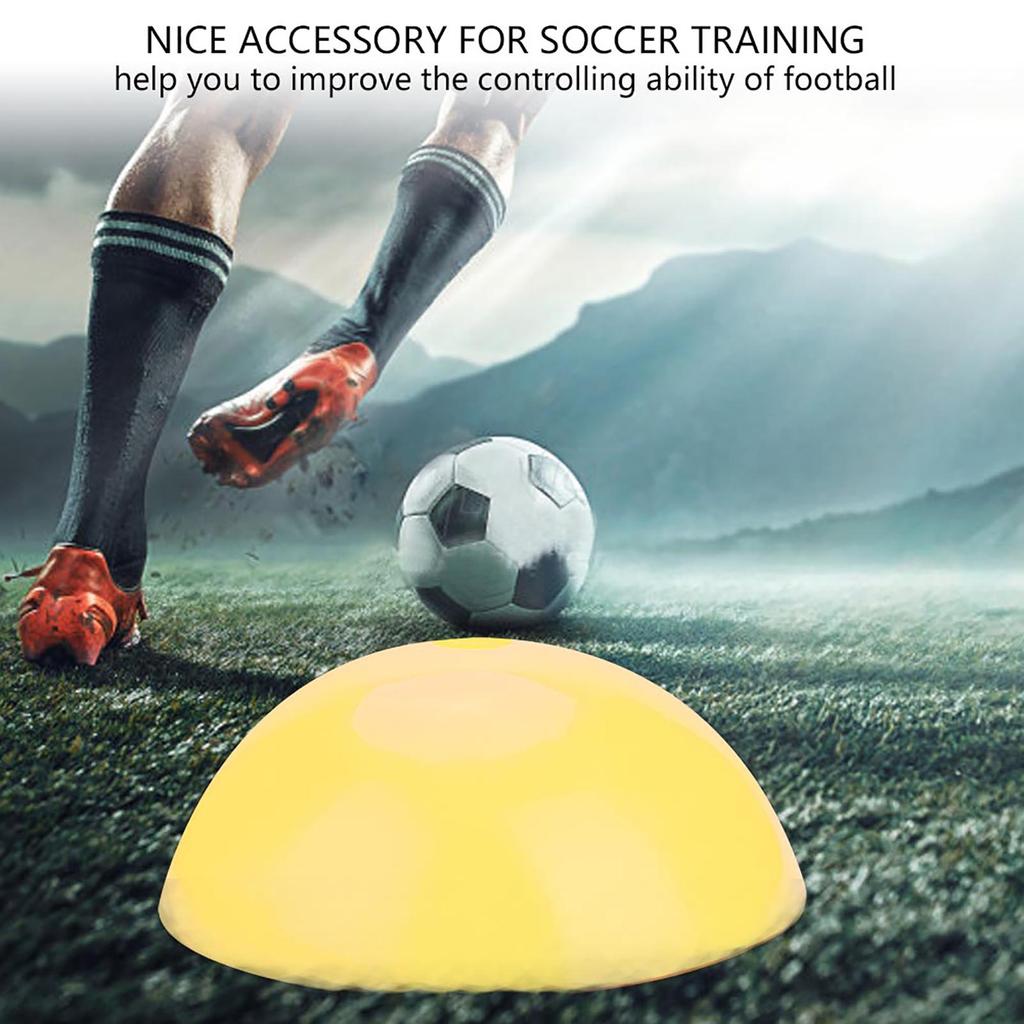 5pcs Soccer Training Cone Football Barriers Plastic Marker Holder Accessory (Yellow)