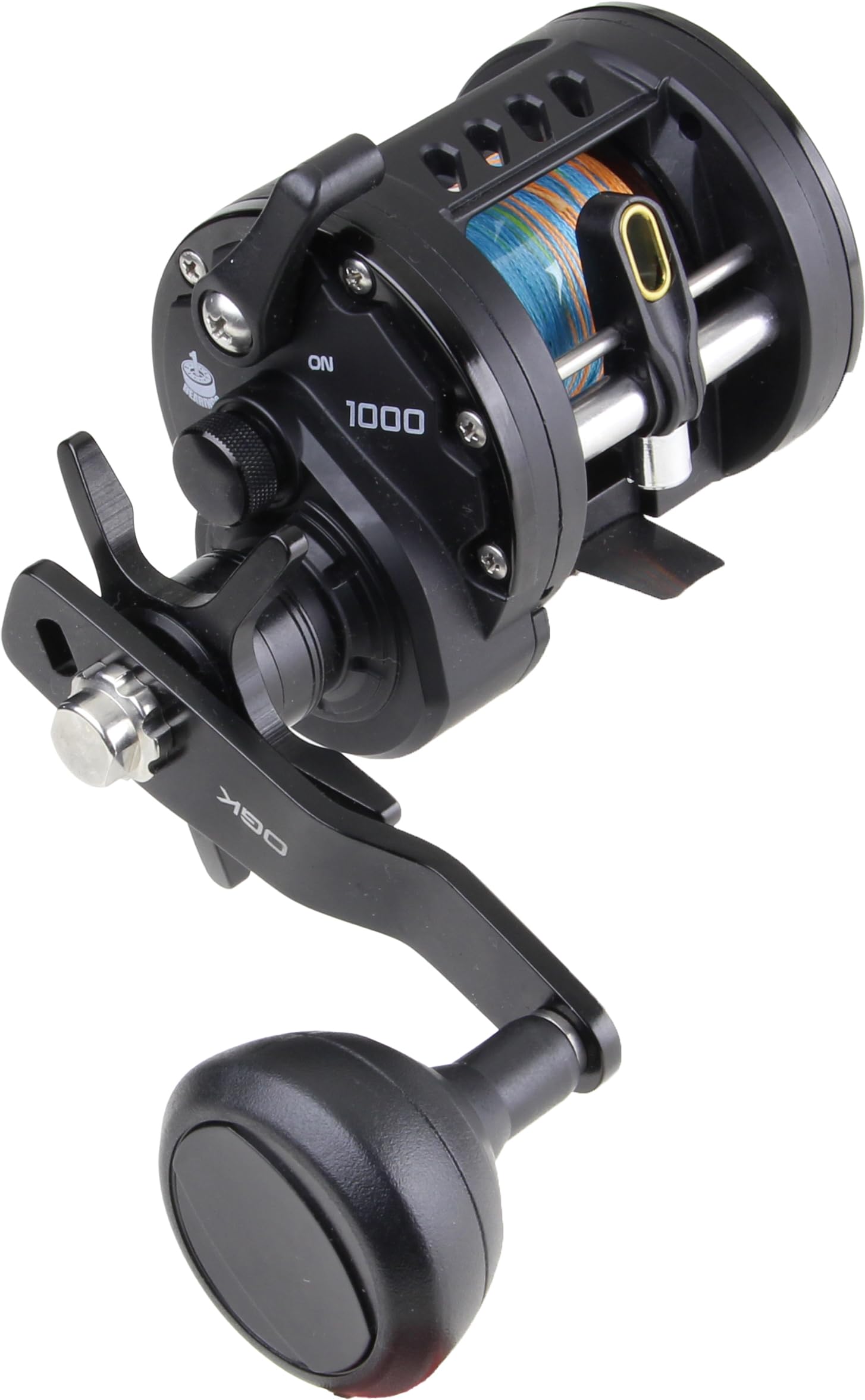 Osaka Fishing Gear Big Troll 3 a torqueful round reel with PE BTCT31000 (OGK) 1000, double-axis line, чёрный