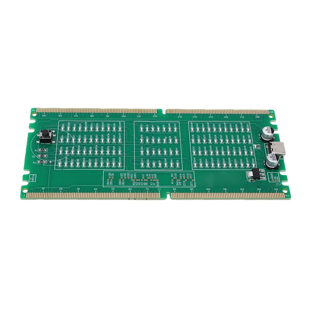 DDR4 Memory Tester PC Desktop Computer Motherboard RAM Slot Memory Tester Card with LED Indicator Light for Repair
