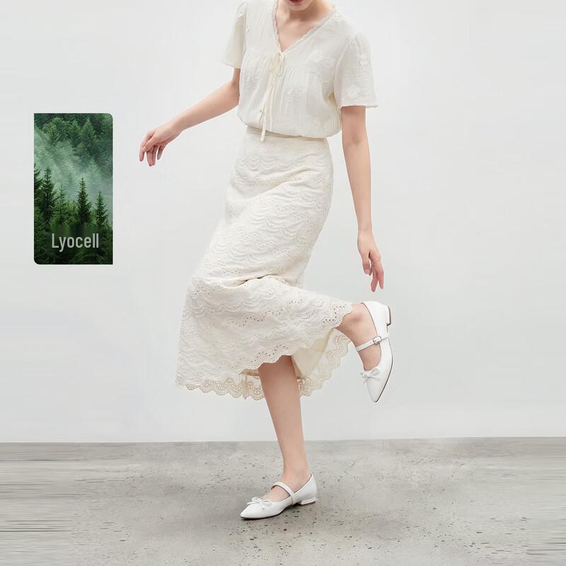 

Women s Comfortable H-Line Midi Skirt L
