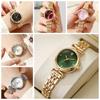 Round Dial Shape Women Wrist Watch Alloy Steel Band Watch Minimalist Round Dial Watch  Daily