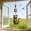 Retro Katze Windspiel Handgefertigt Niedliches Kätzchen Windspiel Vintage Hängendes Windspiel für Garten Terrasse Veranda Innendekor Geschenkidee für Katzenliebhaber