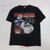 Vintage Rusty Wallace Racing T Shirt Size XL Vintage Washed Fashion Designer Clothes Stretched Slightly Homme Casual Soft