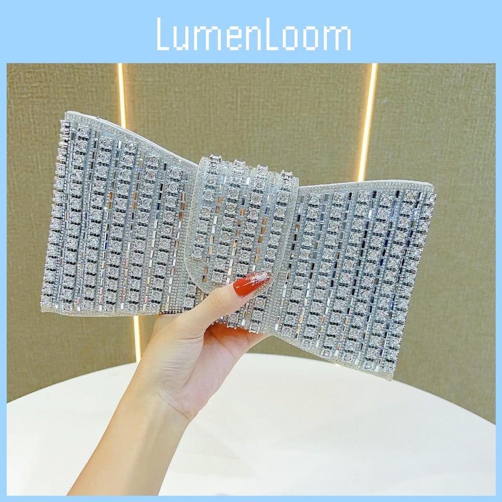 Retro Ladies Evening Clutch With Rhinestones For Formal Events