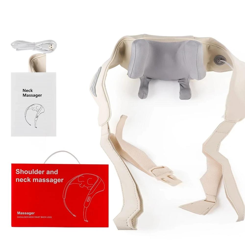 Wireless Trapezius Neck Back Massager 3 Models Electric Shoulder Kneading Shawl Cervical Deep Tissue Relaxing Massage Pillow New