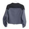 VALENTINO Grey x Black Cashmere 100 Crop Blouson Jacket 6 Black x grayUsed