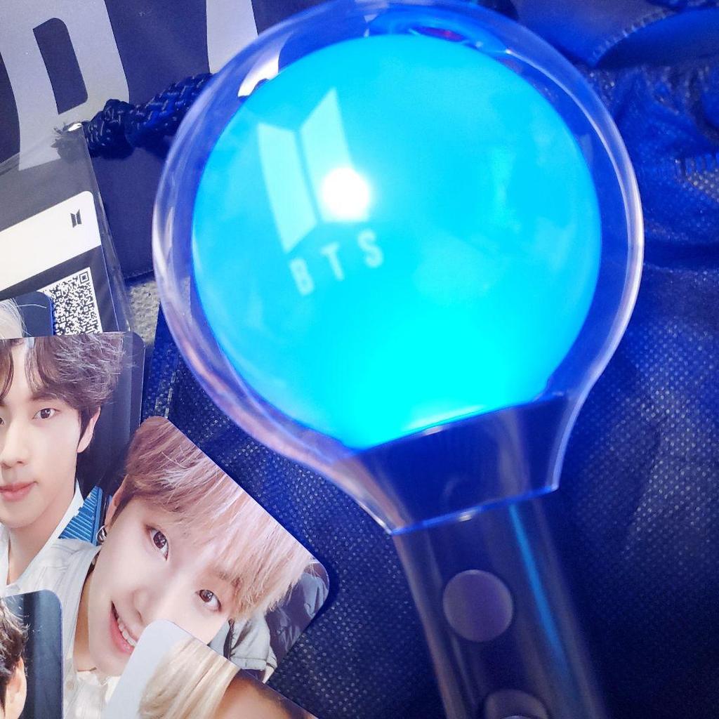 [USED] BTS Official Penlight AmiBomb ver.4 Slogan Mirror etc.