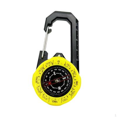 Wanderkompass Genau Leichtgewicht Leuchtet im Dunkeln Outdoor-Werkzeug mit Karabinerclip für Reisen
