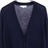 Mackintosh Wolle Langarm V-Ausschnitt langer Strickcardigan 38 Marineblau Damen Gebraucht