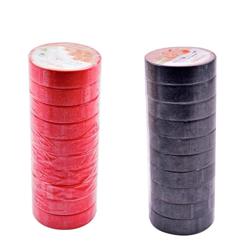 10 Roll Electrical Insulation Tape High Temperature Resistant PVC Insulating Tape for Wire Cable Splices Easy to Use