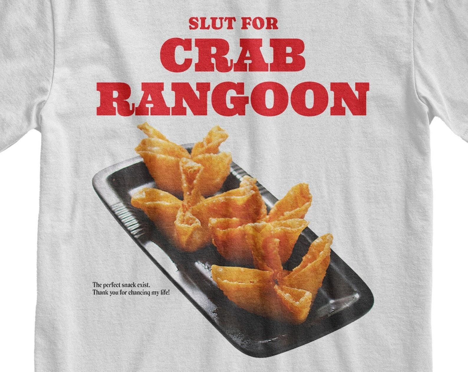 Crab Rangoon Graphic Tee - Fast Food T-Shirt M