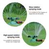 360° Round Base Lawn Sprinkler - Adjustable Rotating Sprinkler for Yard, Garden Irrigation with Water-Efficient Spray Patterns