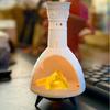 LED Miniature Fireplace Light Luminous Tabletop Fireplace Figurine Desktop Night Light Ornament for Home Holiday Decor