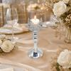 Huaqianguhh Candle Holder, European Style Crown Metal Candlestick, Decorative Holder for Dinner Room Table Centerpiece Mantel Wedding Party Decor