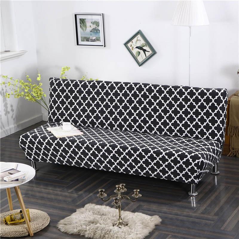 Stretch Sofa Cover Slipcover All Inclusive For Living Room Without Armrest Folding Cover For Sofa Bed Durable Fabric