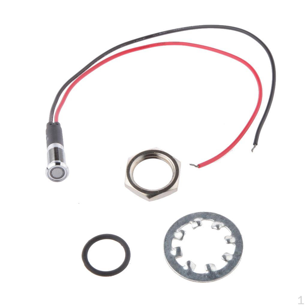 

12mm 12V LED Dash Panel Indicator Light White