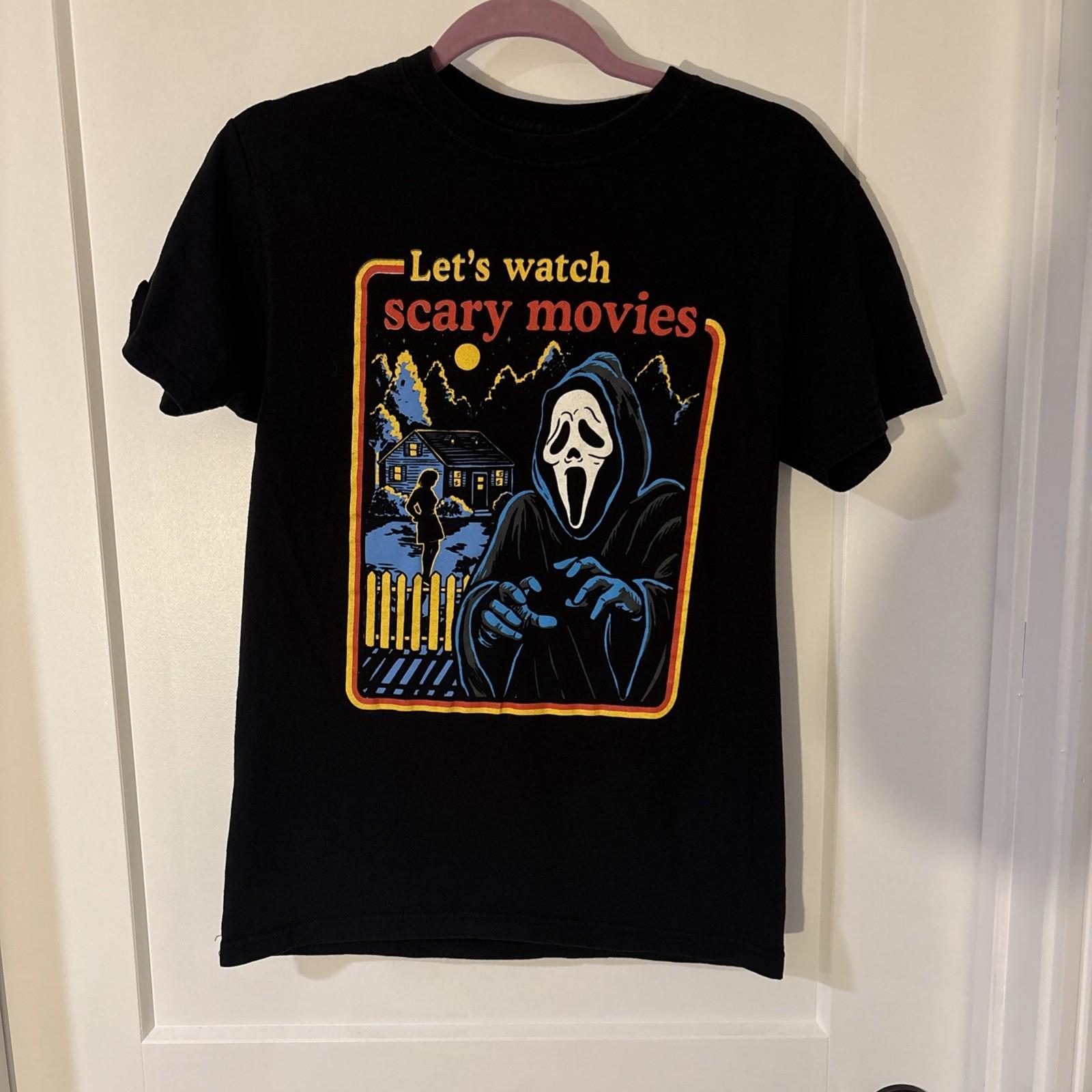 Ghost Face The Icon of Halloween Scream Lets Watch Scary Movies T Shirt Small Unisex T-Shirt M