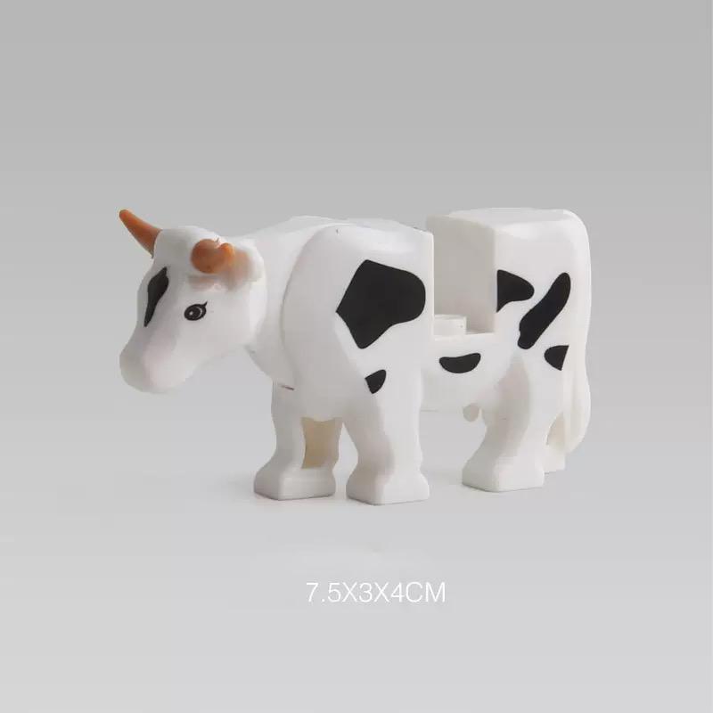 MOC City Animal Building Block Model Character Farm Accessories Goose Pig Dog Orangutan Cheetah Shark Zoo Brick Toy Gifts X014