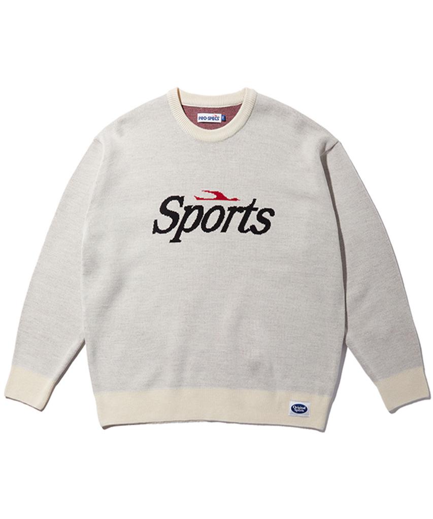 PRO-SPECS Jacquard Sweater Crem