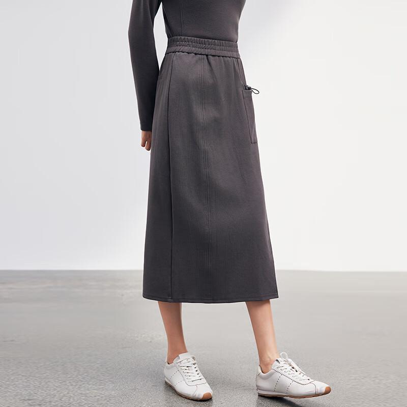 JOY SPEAKER 2025 Fall Women's Mid-Length Side-Slit Sporty Skirt