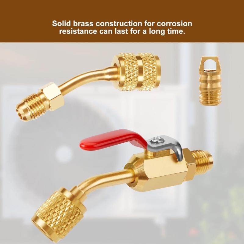 Convenient Valves Core Remover Metal Repair Tool Maintenance Accessory Comprehensive Tool Kit for Cooling Systems