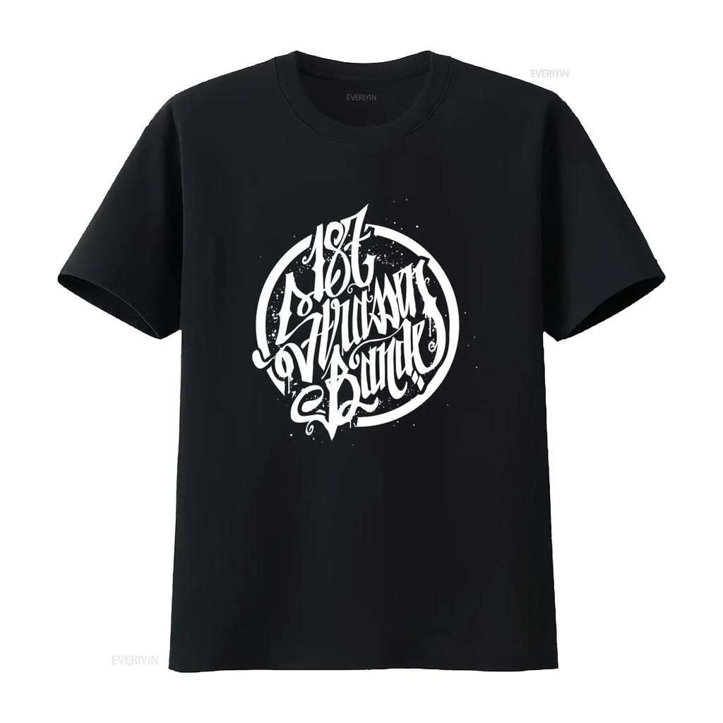 187 Strassenbande Black T Shirt Stylish Print Comfortable Fit for Men's Unisex Casual Versati