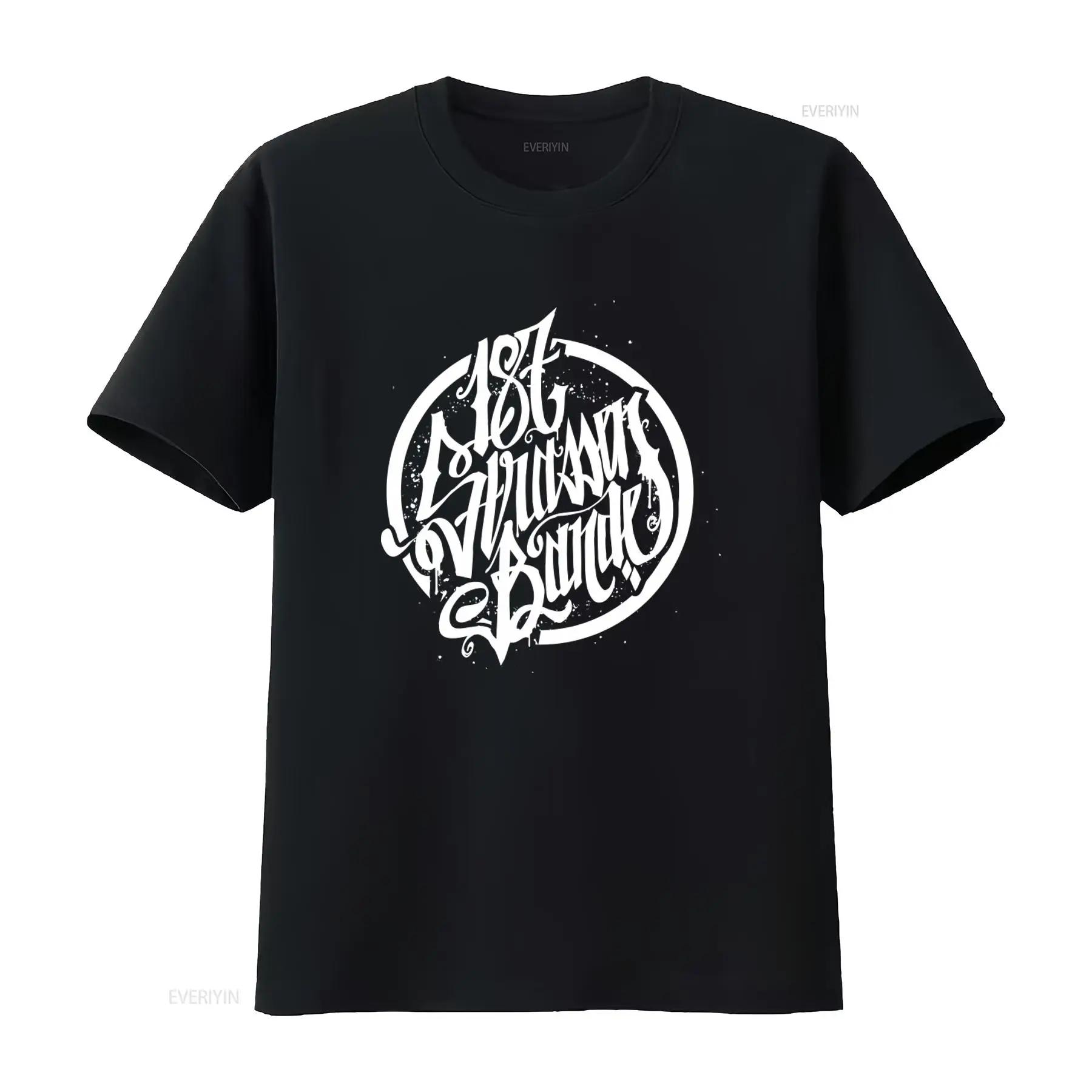 187 Strassenbande Black T Shirt Stylish Print Comfortable Fit for Men s Unisex Casual Versati XXXL
