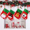 New 2024 Christmas Stocking Sack Xmas Gift Candy Bag Noel Christmas Decorations for Home Natal Navidad Sock Christmas Tree Decor