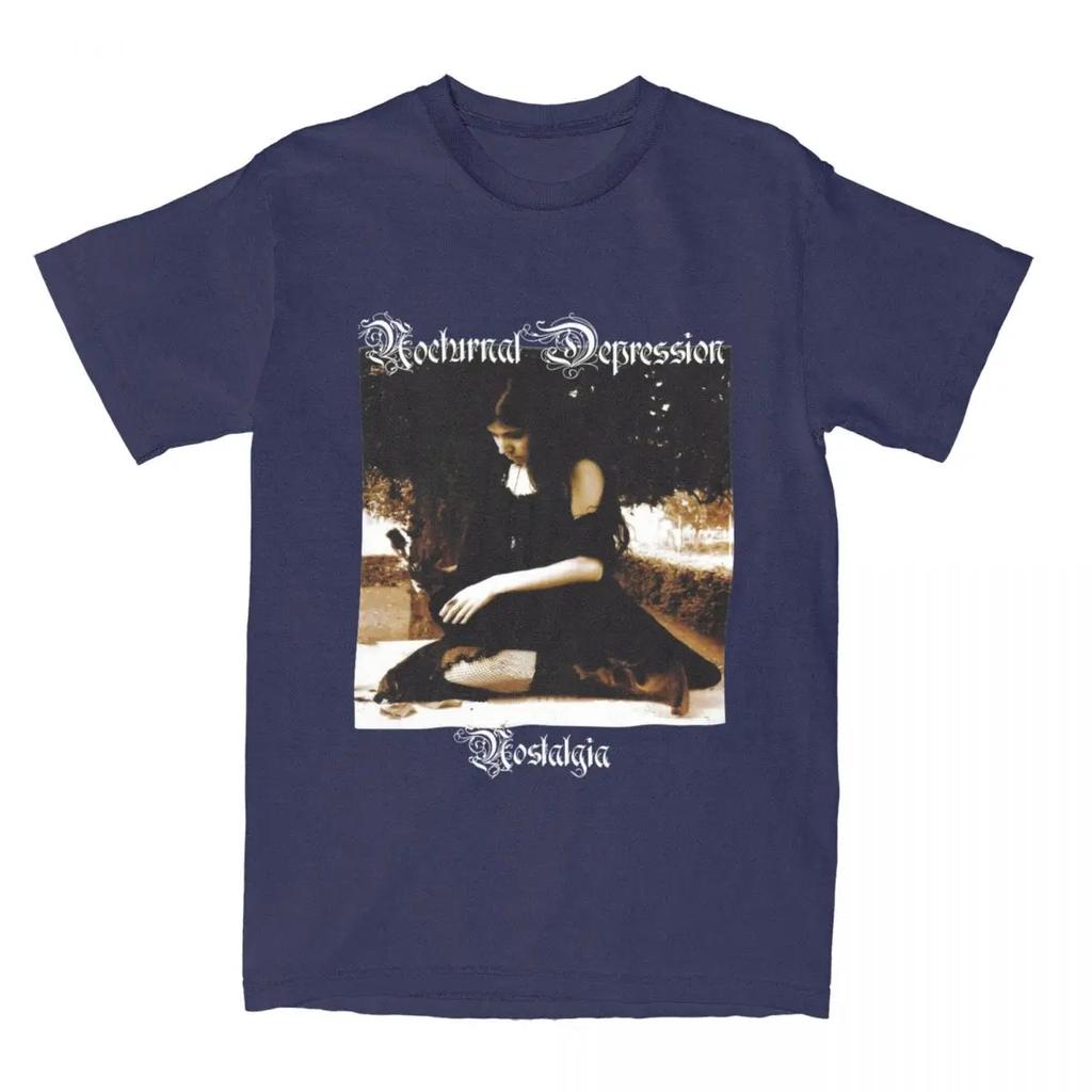 Herren Damen Nocturnal Depression Black Metal Band Shirt Bekleidung 100% Baumwolle T-Shirt Kleidung Fantastisches T-Shirt Sommer