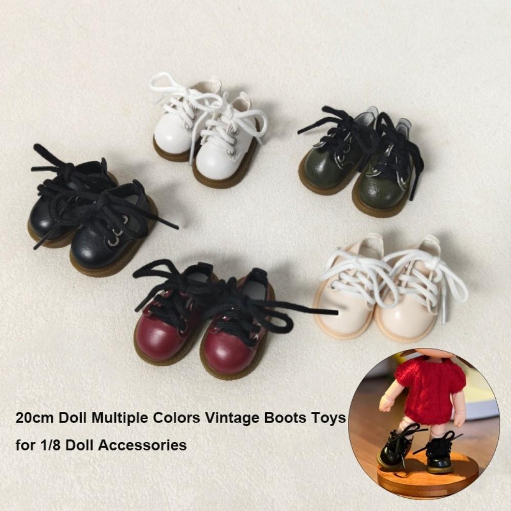 Cool Doll Accessories Multiple Colors Lace-Up Leather Shoes Dress Up Shoes for 1/8 Doll