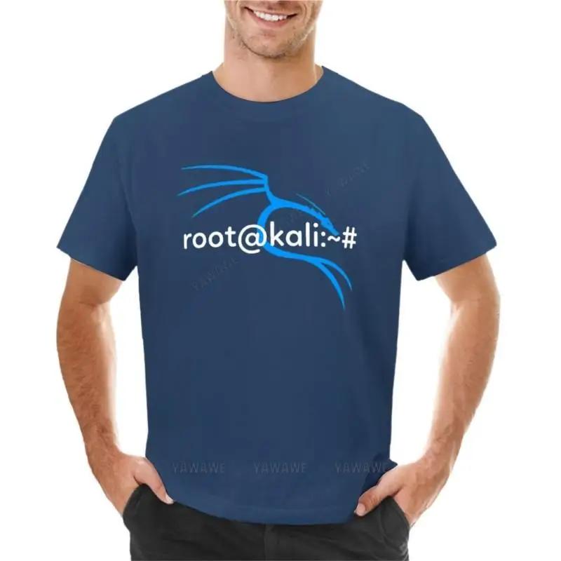 

man t-shirt o-neck top teeshirt Kali Linux Root User T-Shirt summer clothes man clothes tees t shirt for men M