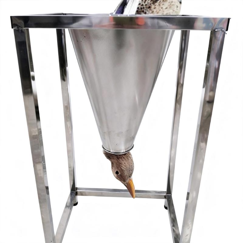 Cono Matador de Acero Galvanizado Cono Sujetador de Pollo para Sacrificio Seguro y Rápido Durante el Procesamiento de Aves de Corral