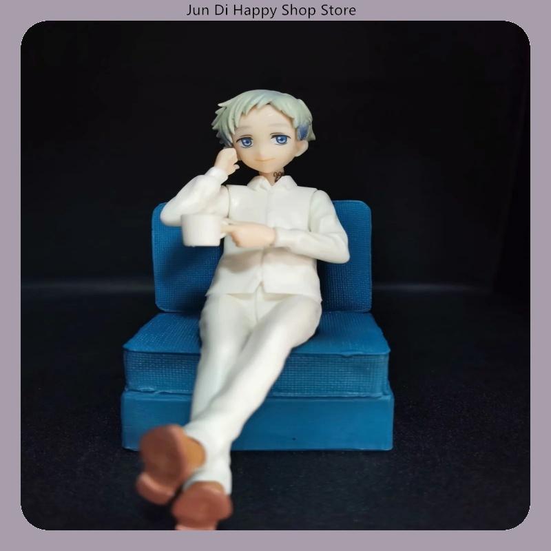 16CM Neverland Figure Norman Ray Emma Three Options characters Sofa Sitting Pose Anime Figure Birthday Gift