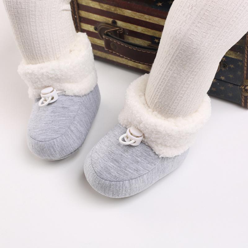 Unisex Soft Sole Snow Boots for Infants (0-1 Year)