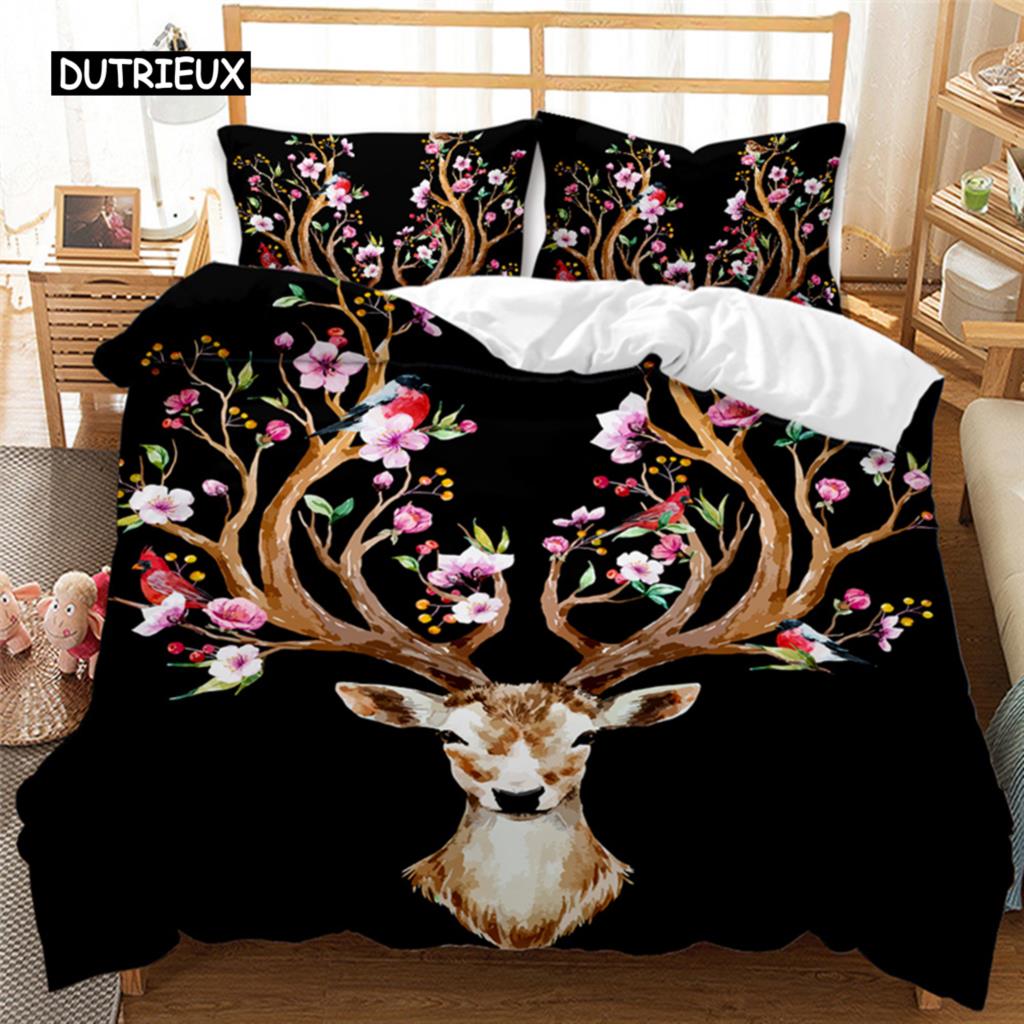 Panda Tiger Bedding Set, 3D Printed Animal Duvet Cover, Twin Full Queen King Double UK Supking Sizes Bed Linen Pillowcase